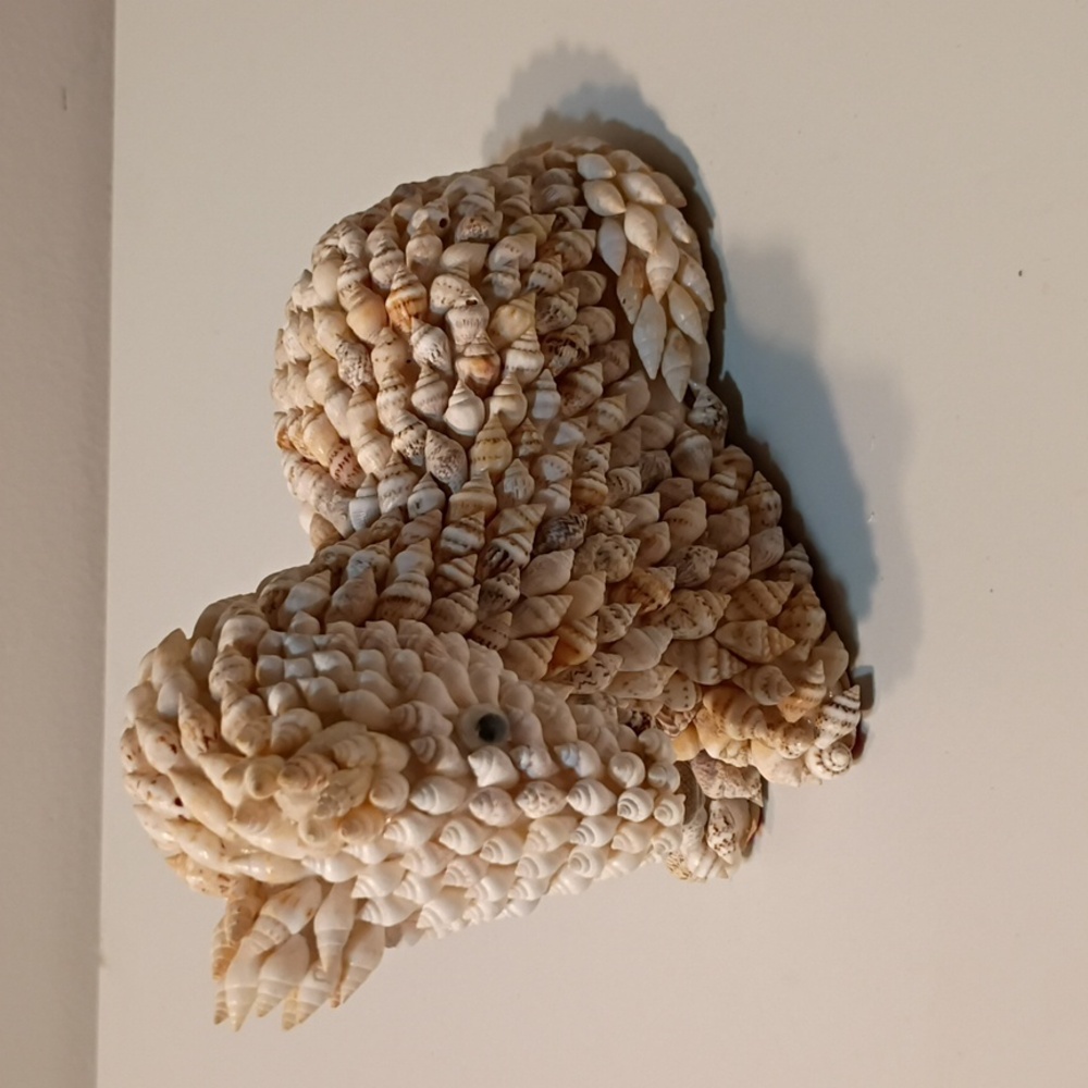 Vtg 70s Seashell Encrusted Horse Souvenir 5.5" Philippines MCM